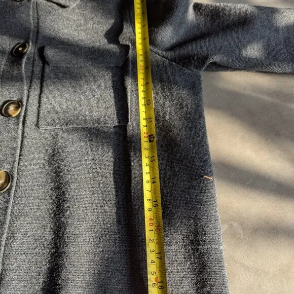 Sézane Betty Cardigan | Charcoal Grey | S - Picture 14 of 15